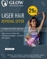 Get 25% OFF on Laser hair removal 