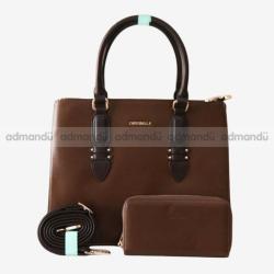 Chrisbella Latest Hot Trendy Handbag For Women- Brown