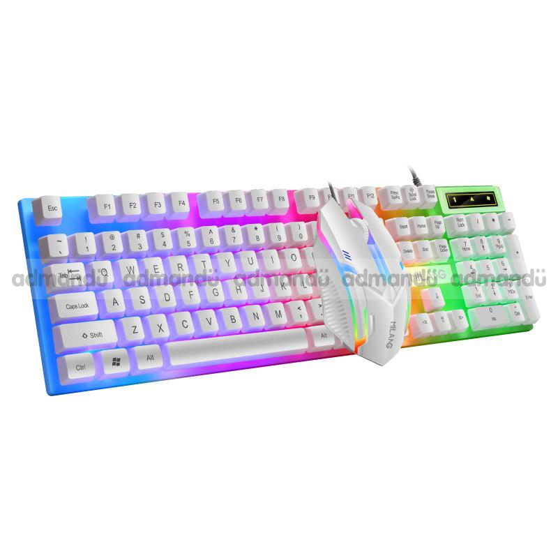 MILANG ULTIMATE WARRIOR T6 Combo Wired Keyboard and Mouse