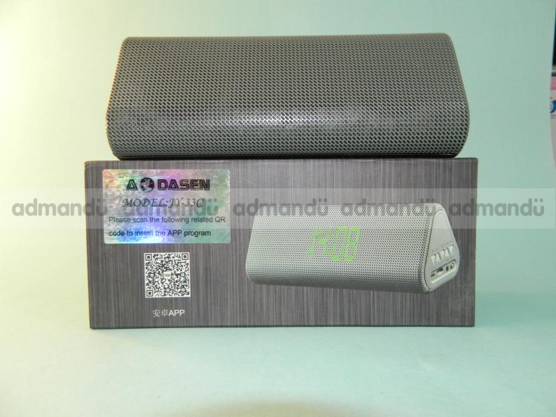 AODASEN Portable Bluetooth Speaker with digital watch 