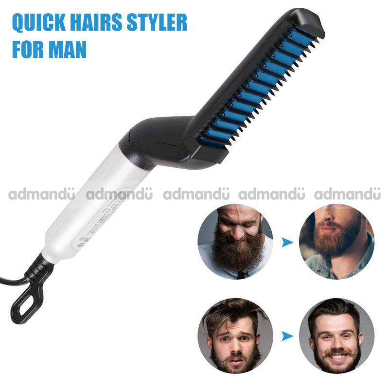 Beard Straightener & Hair Comb Styler For Men,Boys 