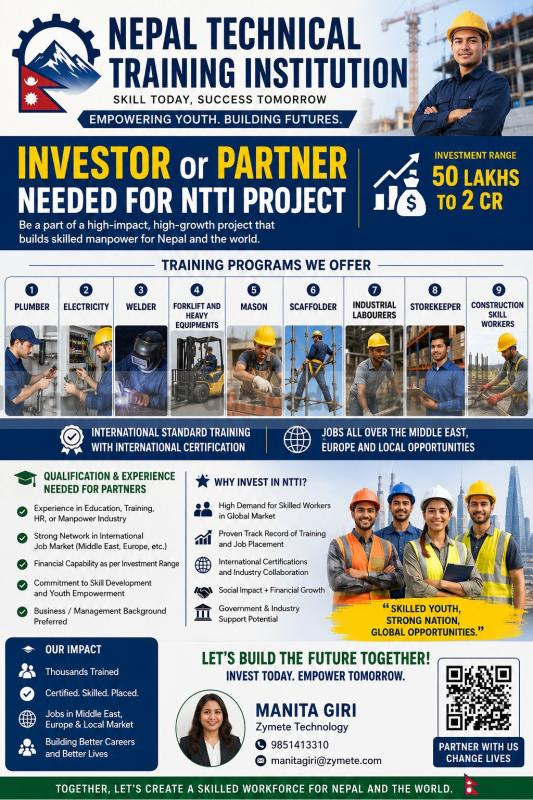 ???? INVESTOR & PARTNER OPPORTUNITY – NTTI NEPAL