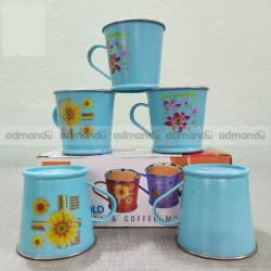 Plastic/ Steel  Evolo Tea And Coffee Cups (Set of 6) - 95ml 