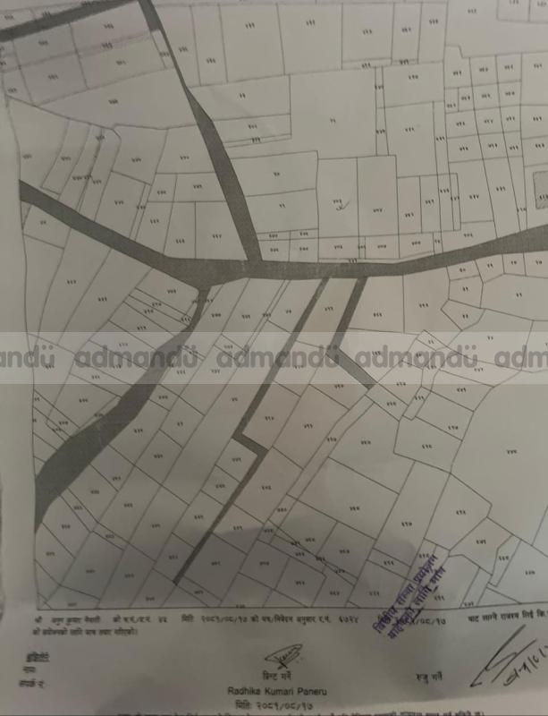 Land with old house on sale at baneshwor