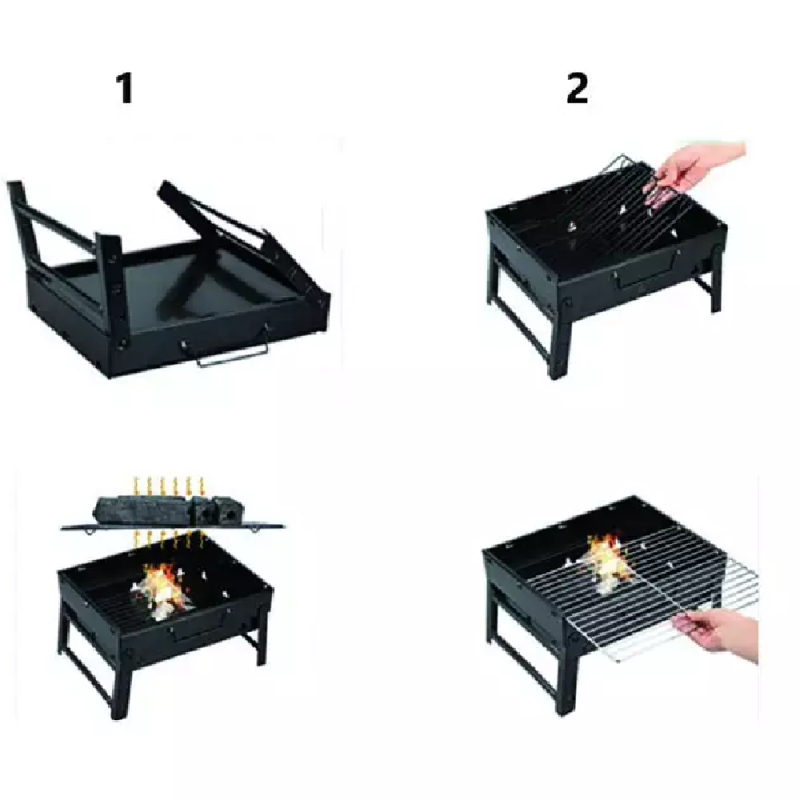 BBQ Charcoal Grill-FOLDABLE PORTABLE CHARCOAL BBQ