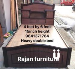 Heavy double bed (4 feet by 6 feet)