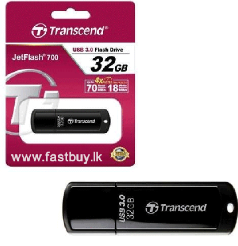 Transcend 32GB Jet Flash 700 USB 3.1 Flash Drive