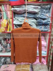 Free size sweater high neck