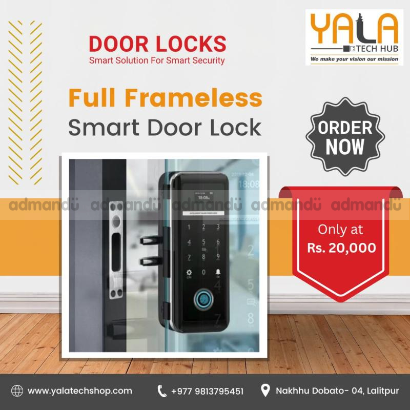 Full Frameless Smart Door Lock
