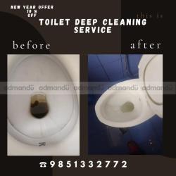 Special New 10% Year Offer in toilet deep cleanig services  