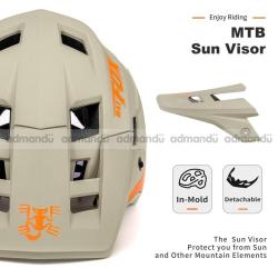 BatFox Khaki Helmet For Mountain Bike