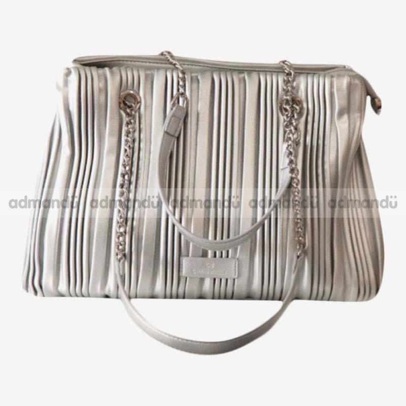 Chrisbella Elegant Handbags for Women Stylish Ladies Bag -Silver