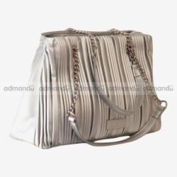 Chrisbella Elegant Handbags for Women Stylish Ladies Bag -Silver