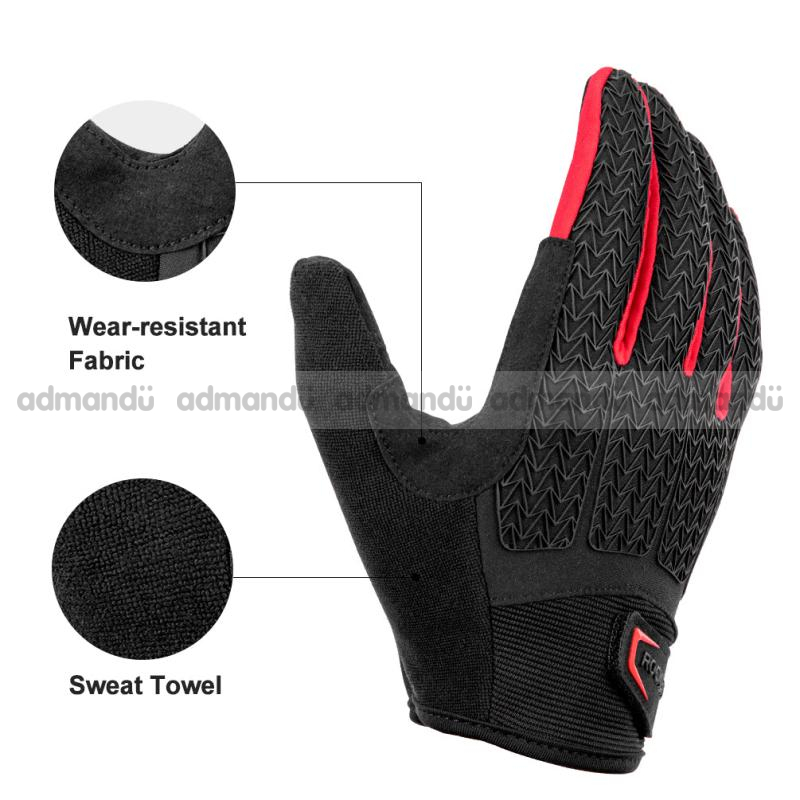 Rockbros Gel Padded Shock Absorbing Biking Gloves 