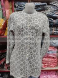 White printed sweater for woman